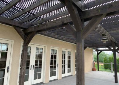 Brooder House deck and pergola