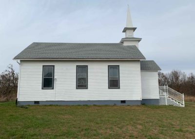 view of south side of chapel from lawn